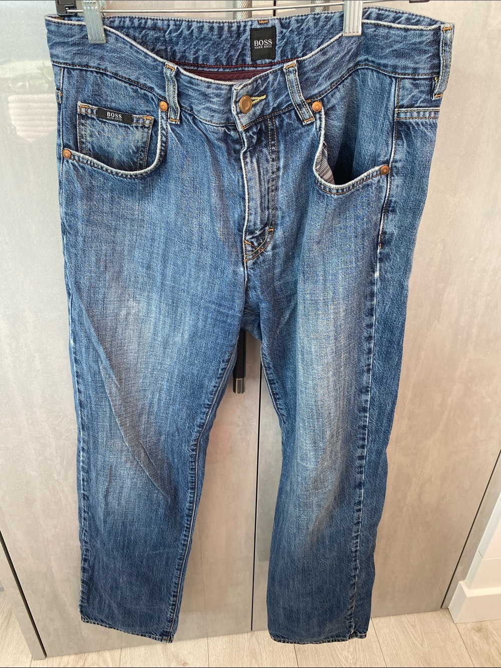 BOSS Men's Medium Blue Straight Jeans size 32/32